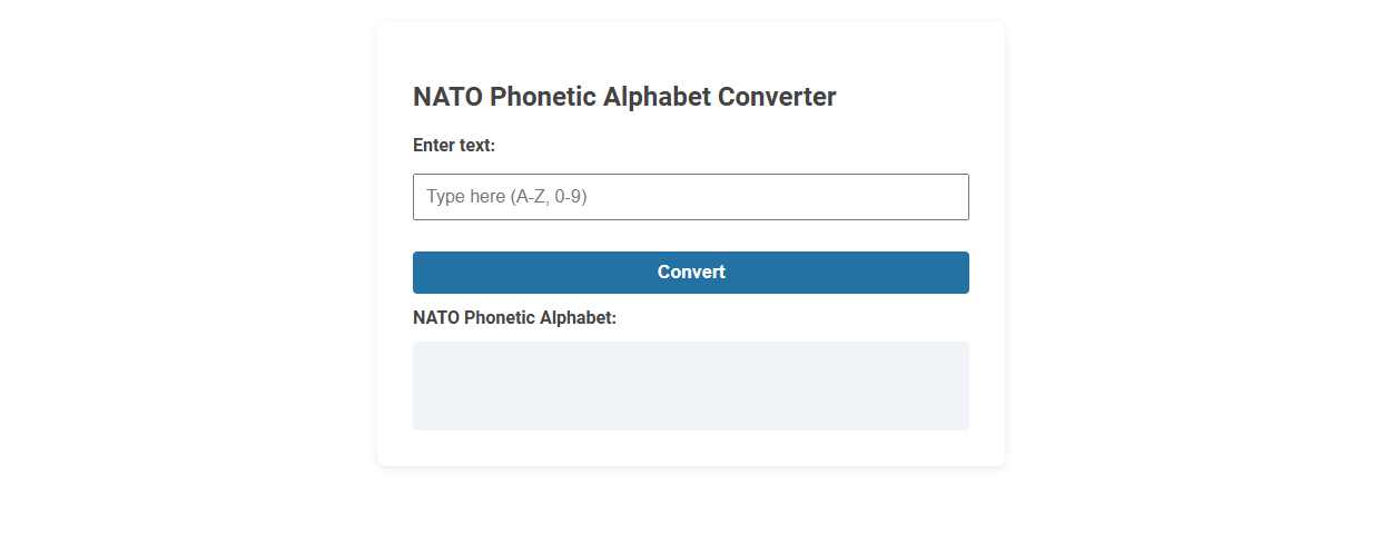 Free Online Tool for Converting Text to NATO Phonetic Alphabet