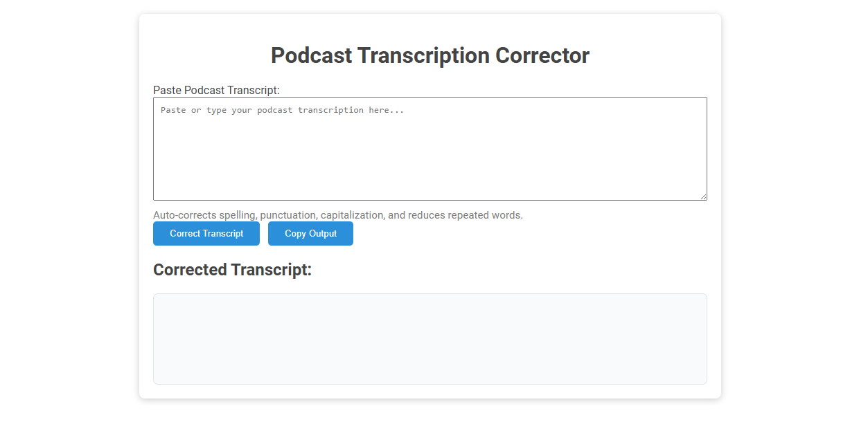 Free Online Tool for Effortless Podcast Transcription Correction