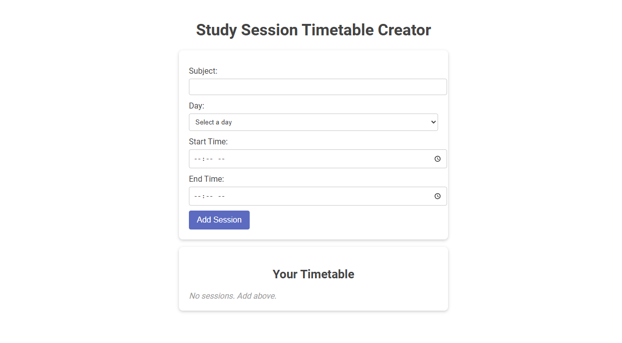 Efficient Study Planning With a Free Online Tool for Timetable Creation