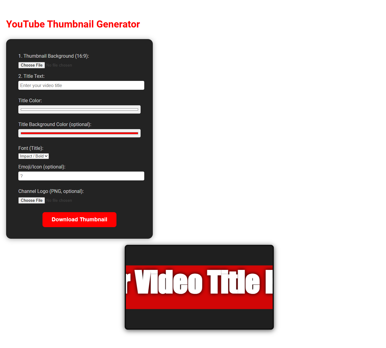Free Online Tool for Creating Eye-Catching YouTube Thumbnails for Influencers