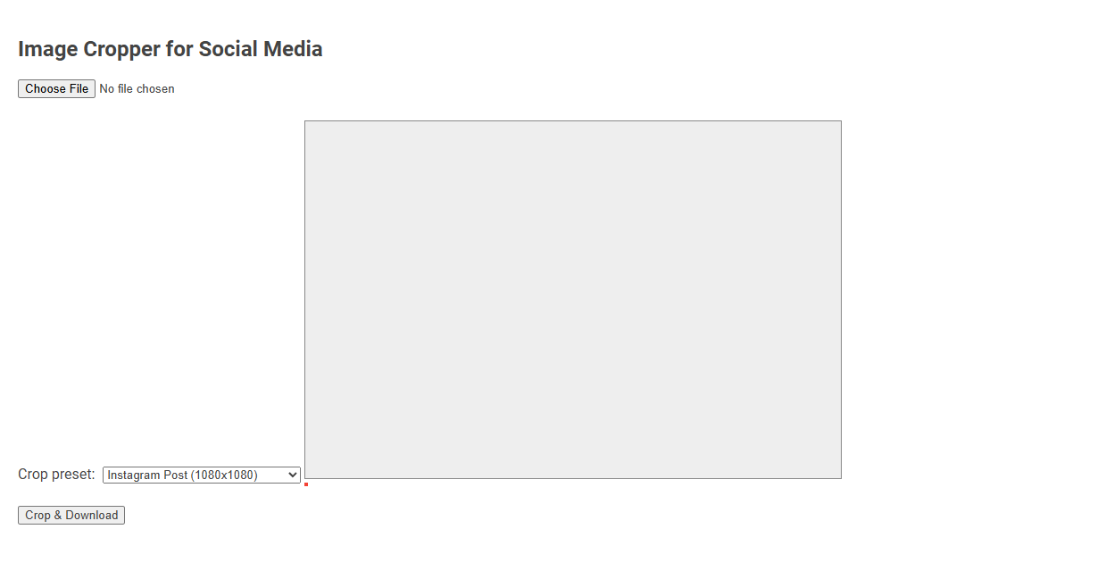 Free Online Tool for Effortless Social Media Image Cropping