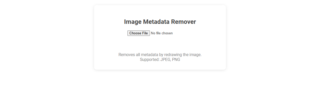 Free Online Tool for Effortless Image Metadata Removal in Photography