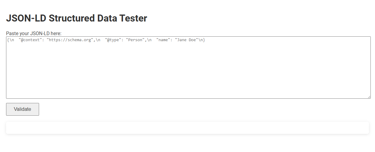 Free Online Tool for Testing JSON-LD Structured Data in SEO