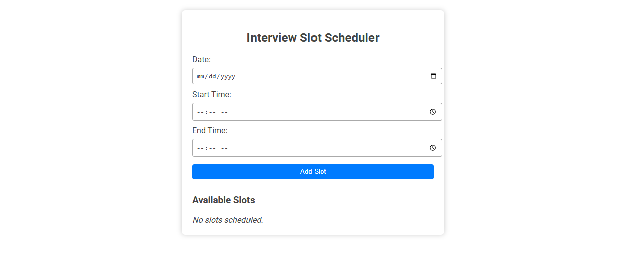 Effortless Interview Slot Coordination with a Free Online Tool